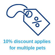 10% discount for multiple pets